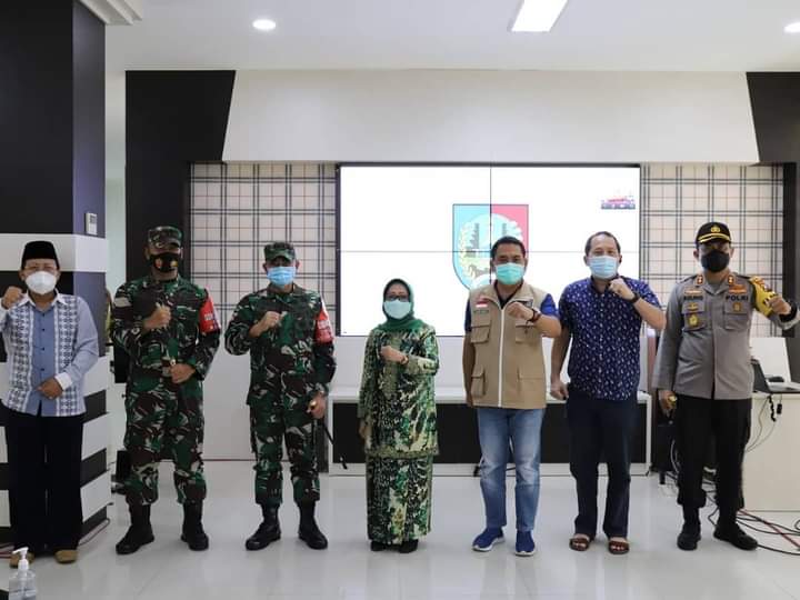 Suasana rakor membahas PPKM mikro di Kabupaten Jombang, baru-baru ini. 