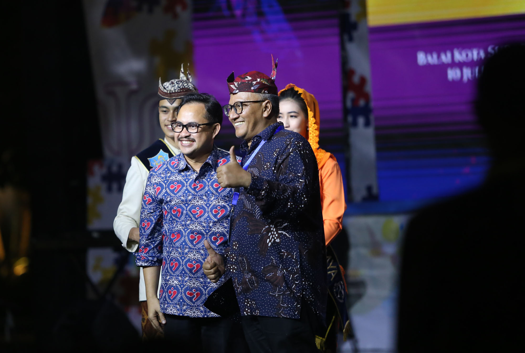 Welcome dinner di Taman Surya, Balai Kota Surabaya, Rabu malam (10/7/2024).