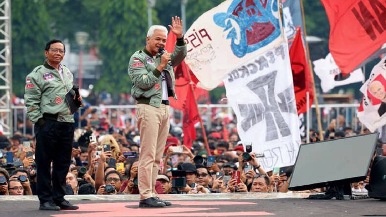Pasangan Capres Cawapres nomor 3, Ganjar-Mahfud (PDIP Jatim)
