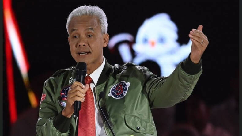 Ganjar Pranowo saat Debat Capres ke-3
