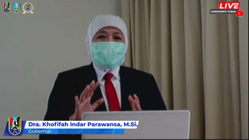 Gubernur Jatim Khofifah Indar Parawansa.