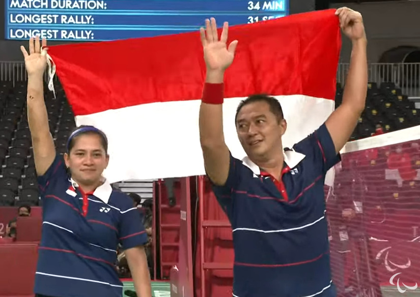 Pasangan ganda campuran Indonesia Hary Susanto/Leani Ratri Oktila. (Badminton Talk)