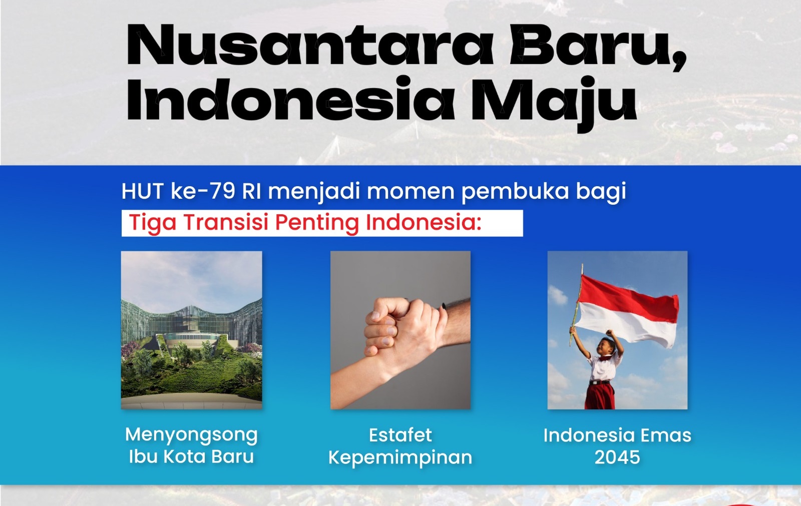 Makna Tema dan Logo HUT RI ke-79 'Nusantara Baru Indonesia Maju'