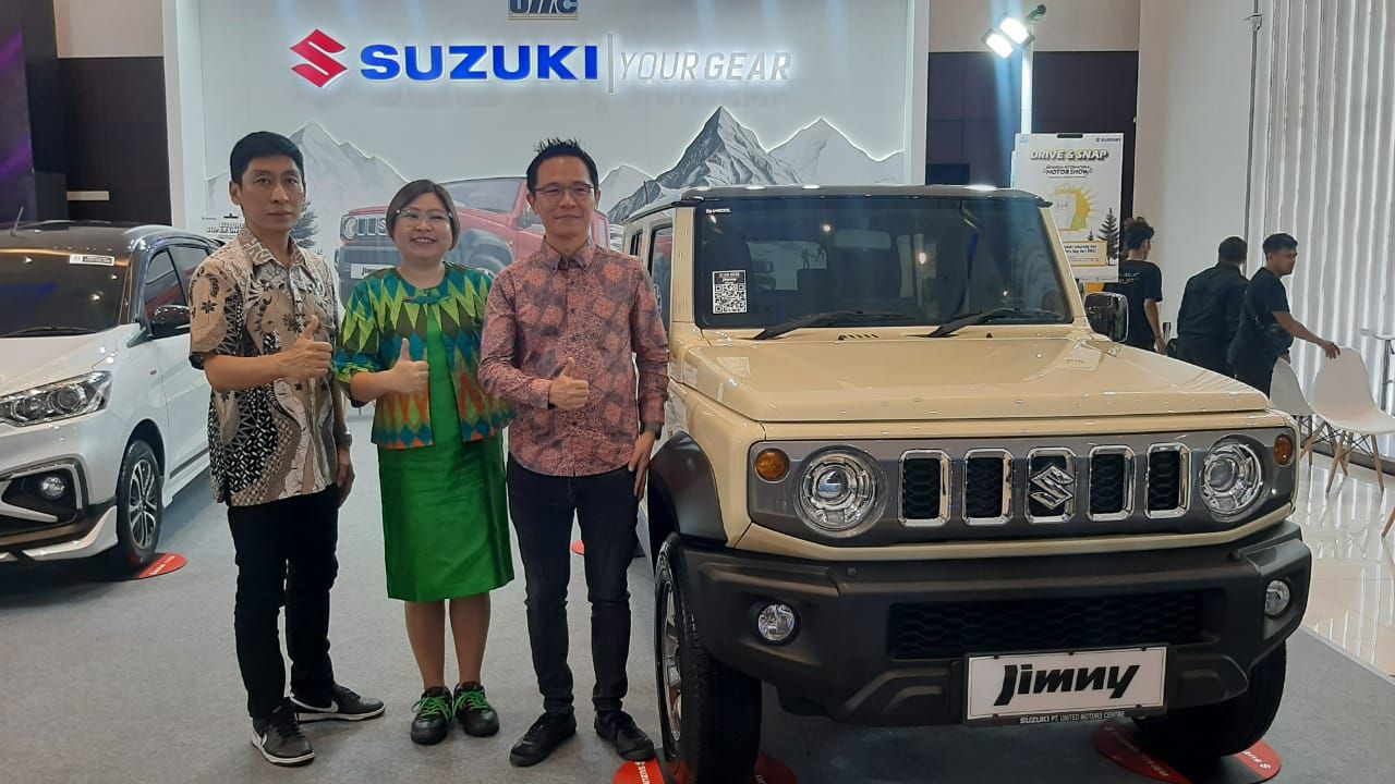 Jimny 5-Doors jadi andalan Suzuki pada IIMS Surabaya 2024 (Foto: Anik RRI)