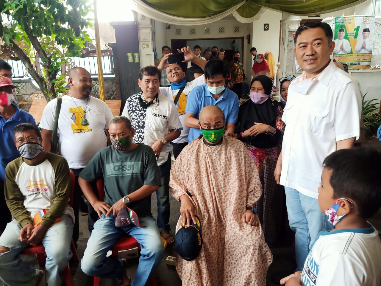 BHS saat deklarasi kemenangan di rumah Pondok Jati 