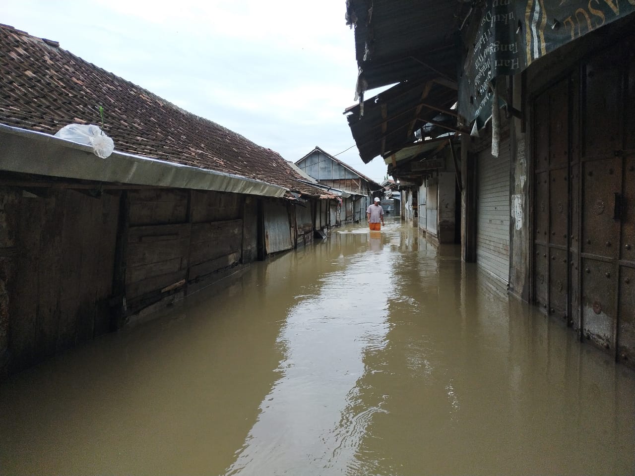 Foto dok. bacasaja.id Puluhan rumah terendam banjir. 