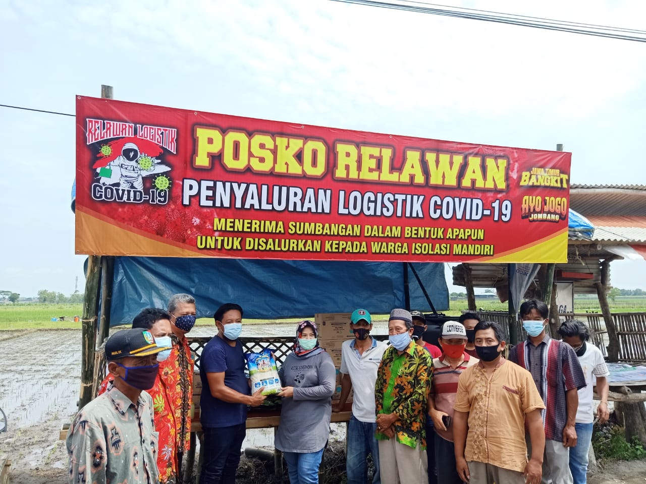  Posko Penyaluran Logistik.