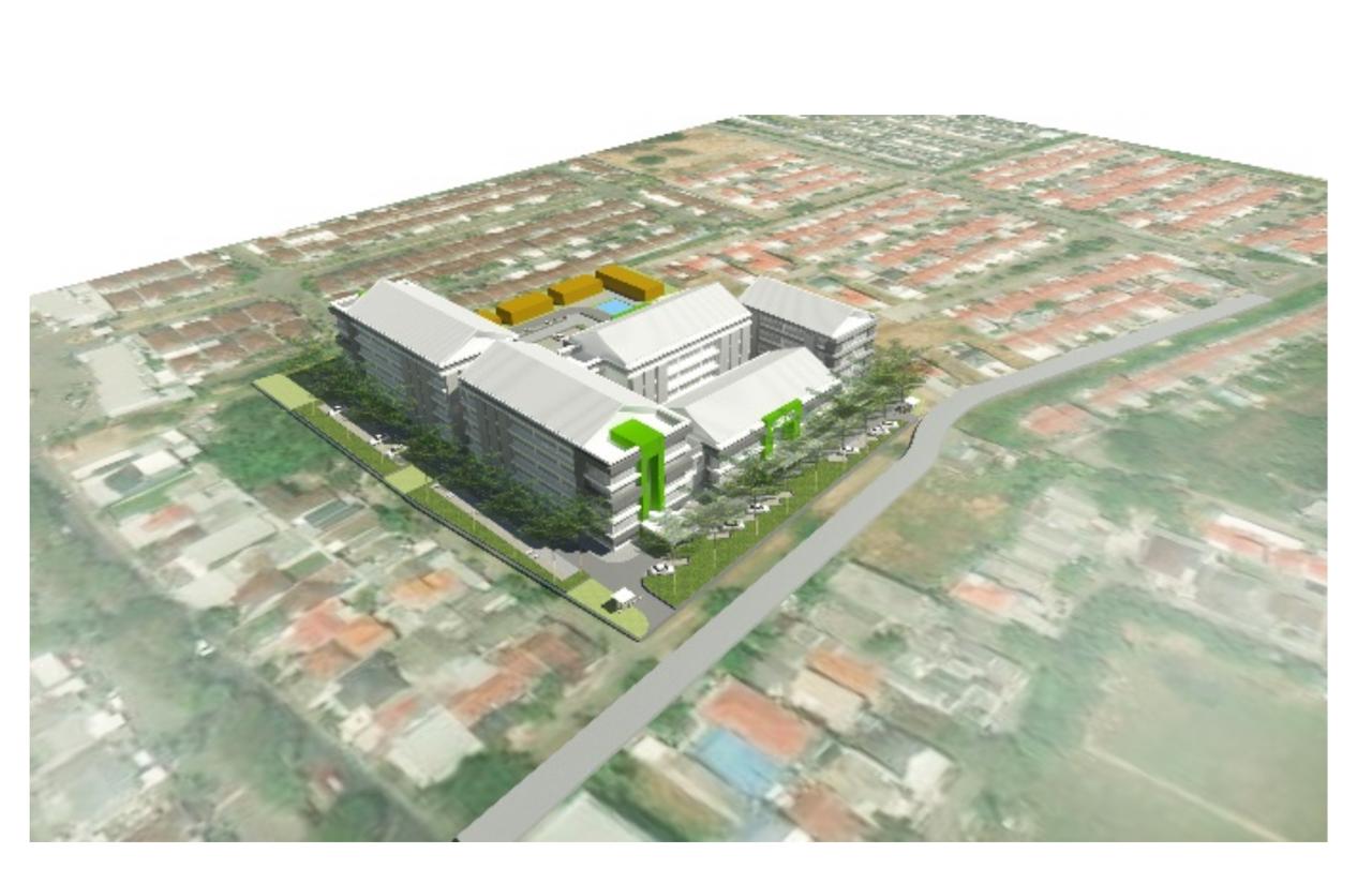 Skema desain Rumah Sakit Baru di kawasan Gunung Anyar Surabaya (Ist)