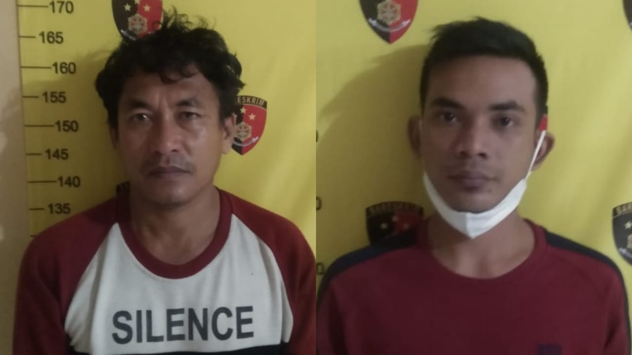 Kedua pelaku saat diamankan TAB Polsek Wonokromo