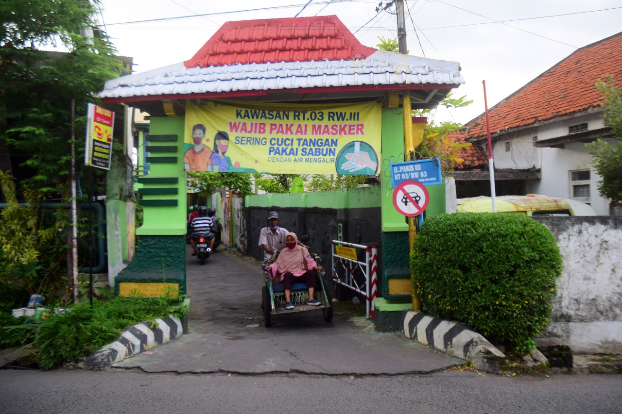 Penerapan PPKM Mikro di kampung-kampung Jawa Timur.