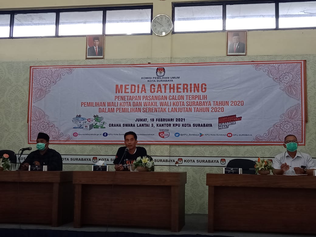 Media Gathering bersama KPU Kota Surabaya di Graha Swara Lantai 3.