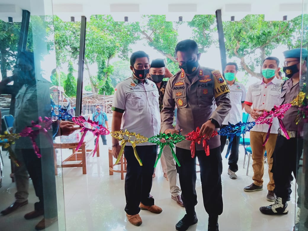 Suasana peresmian gedung baru Satnarkoba Polres Jombang, Selasa (23/2/2021). 