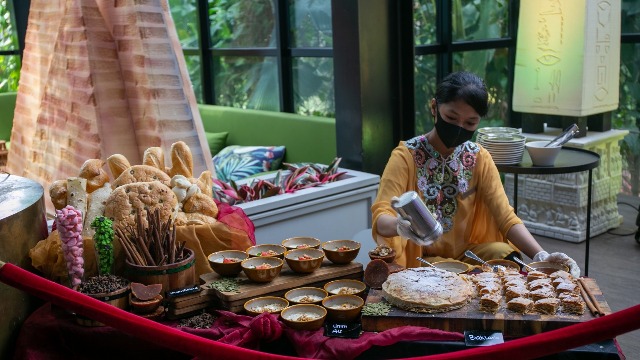 Salah satu sajian kuliner di JW Marriott Hotel Surabaya (ist)