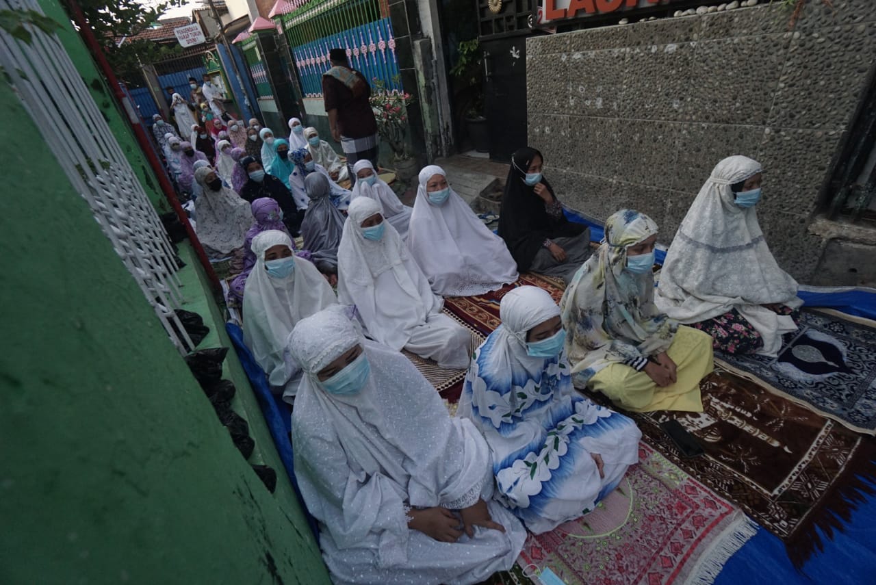 Suasana sholat ied di kampung Surabayan I RT 01 RW 02