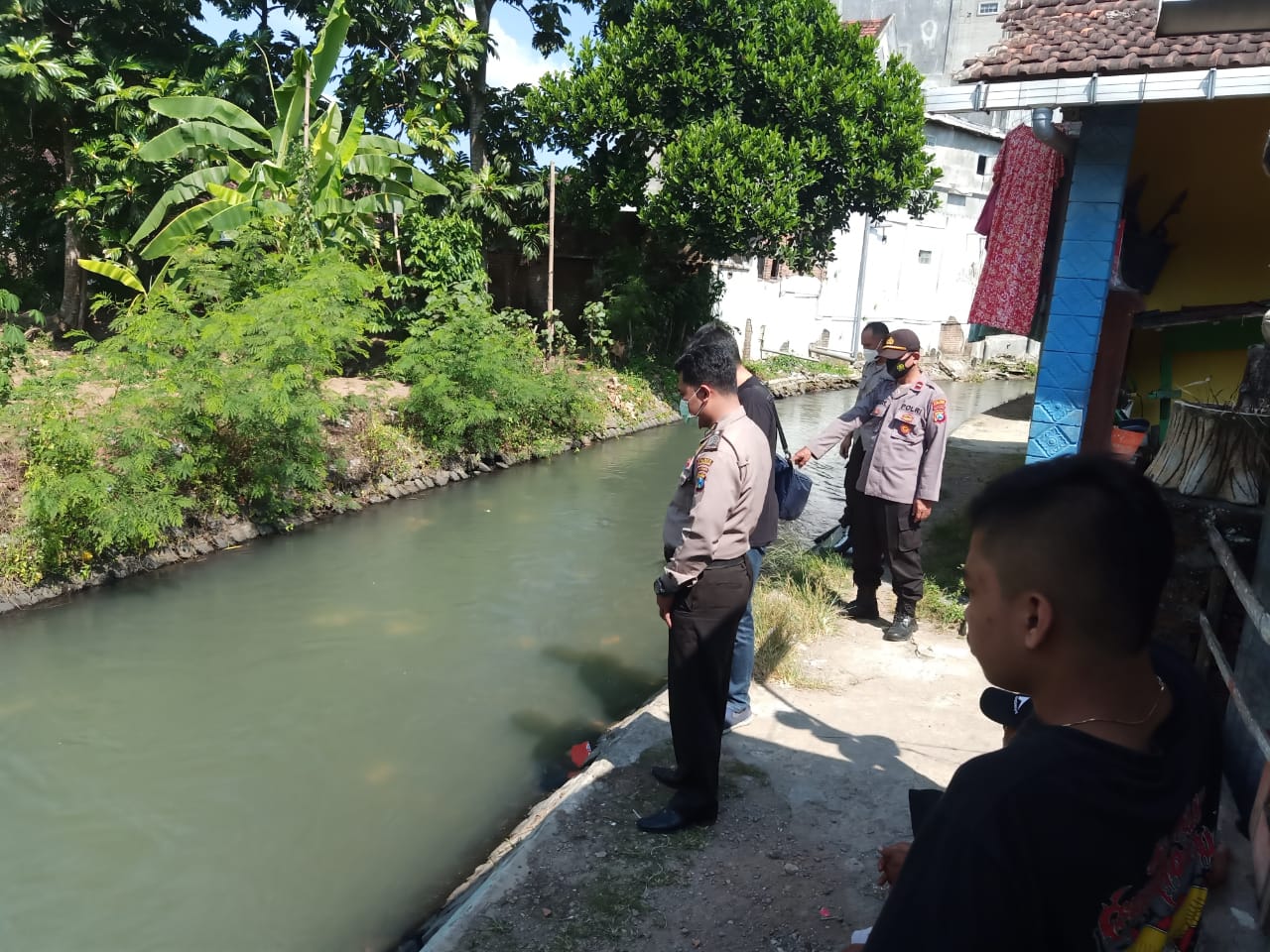 Lokasi sungai ditemukannya korban