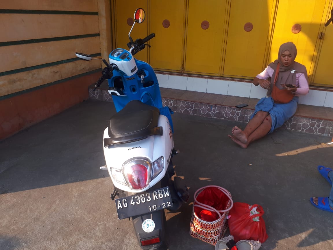 Kendaraan yang dikendarai korban