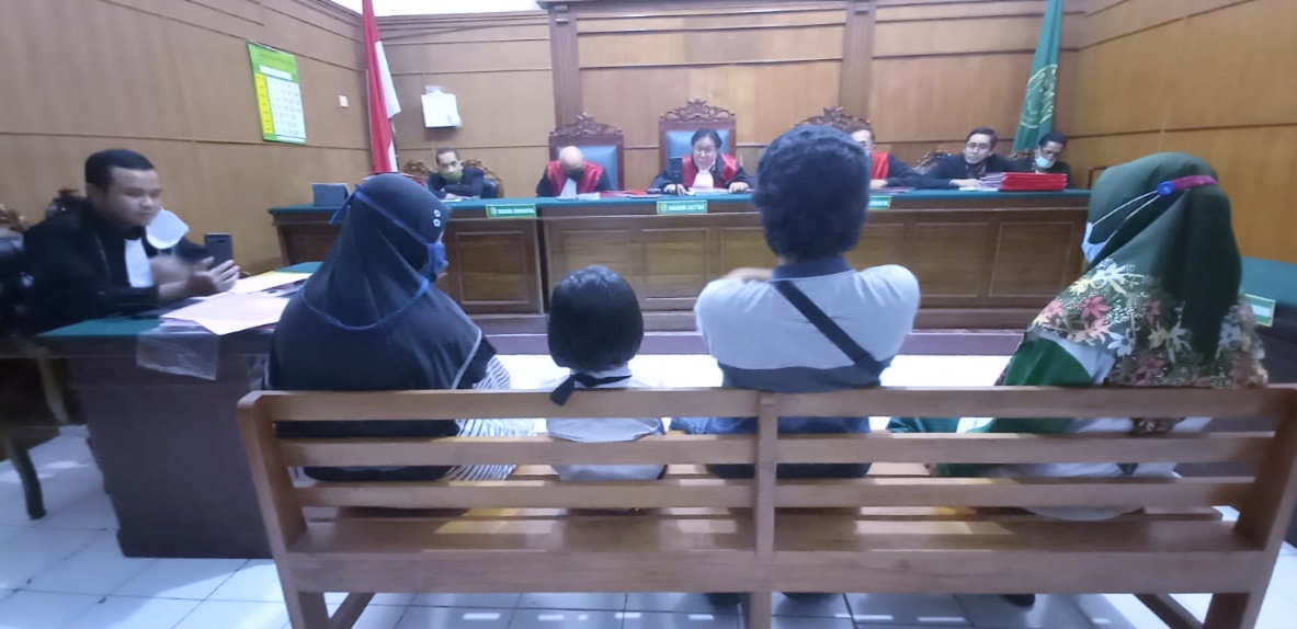 Sidang perkara penculikan di PN.Surabaya, Kamis (17/06/2021).