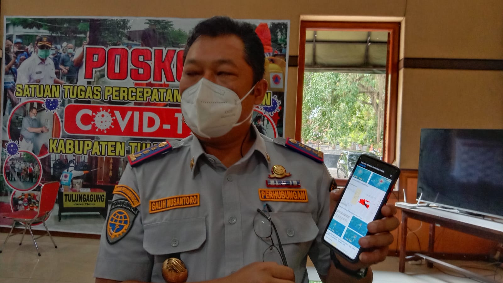 Kepala Dinas Perhubungan Kabupaten Tulungagung Galih Nusantoro.