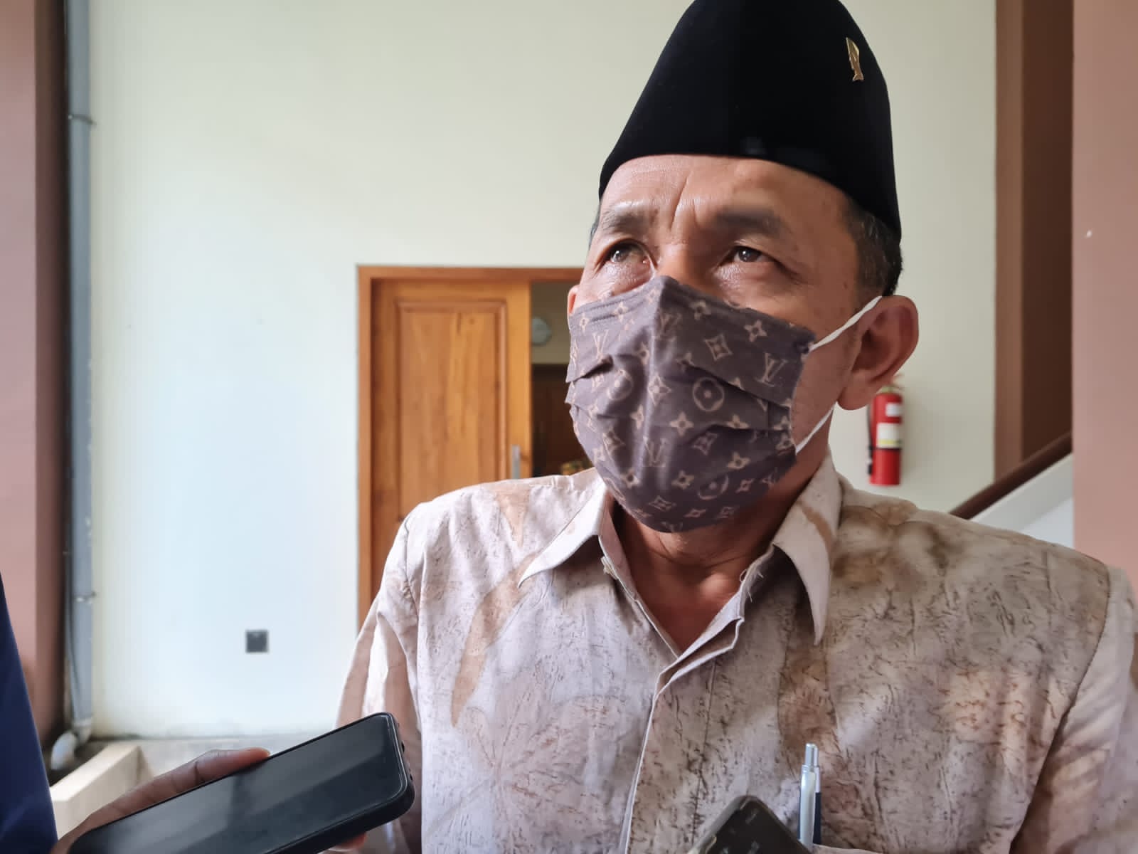 Ketua DPRD Tulungagung, Marsono selepas rapat pembentukan Panlih Wakil Bupati.