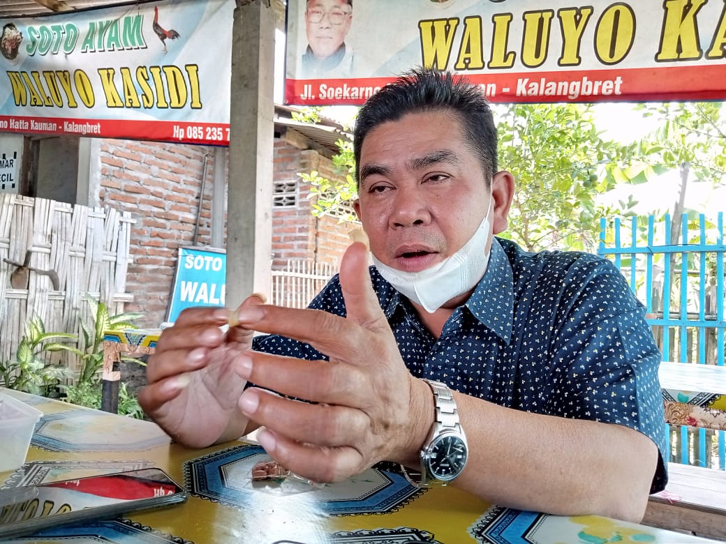 Anggota DPRD Kabupaten Tulungagung, terduga pelanggar PPKM Level 4, Basroni.