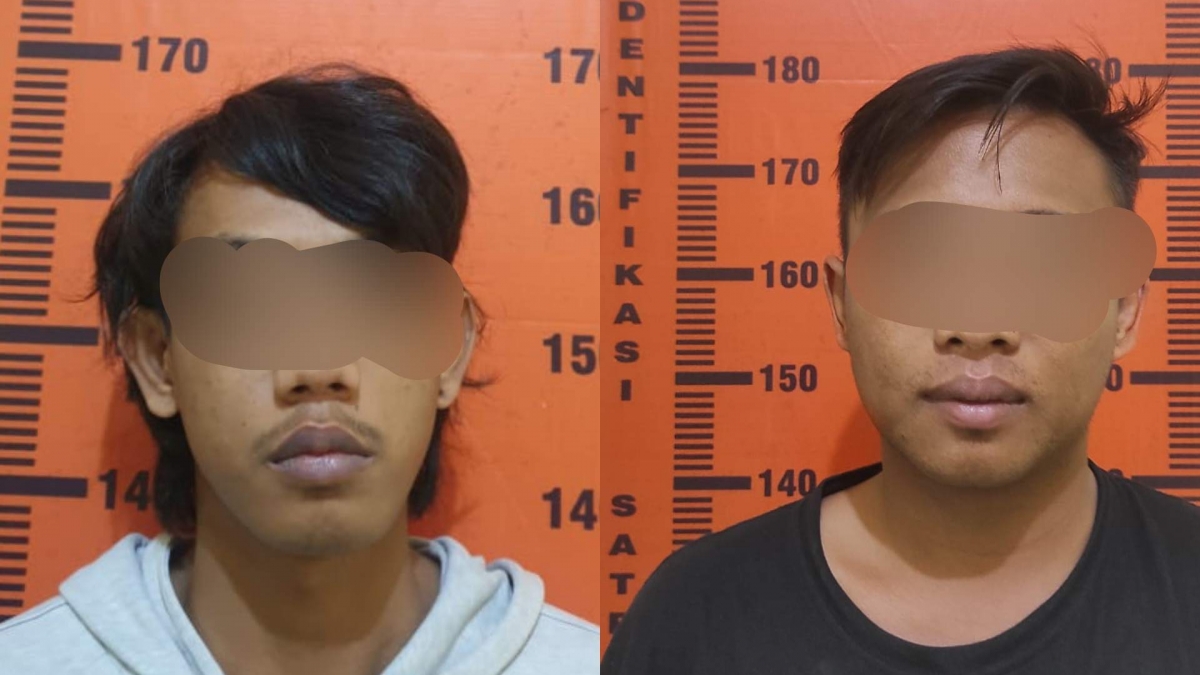 Foto : Dua pria yang diamankan.