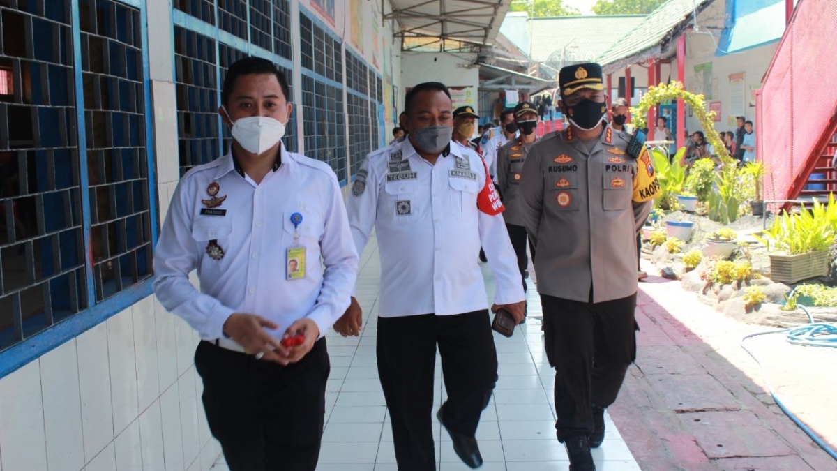 Kapolresta Sidoarjo dan Kalapas Sidoarjo.