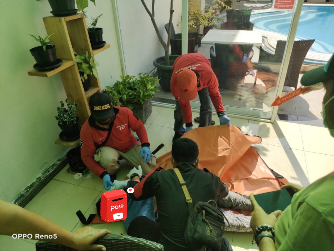 Suasana evakuasi korban.