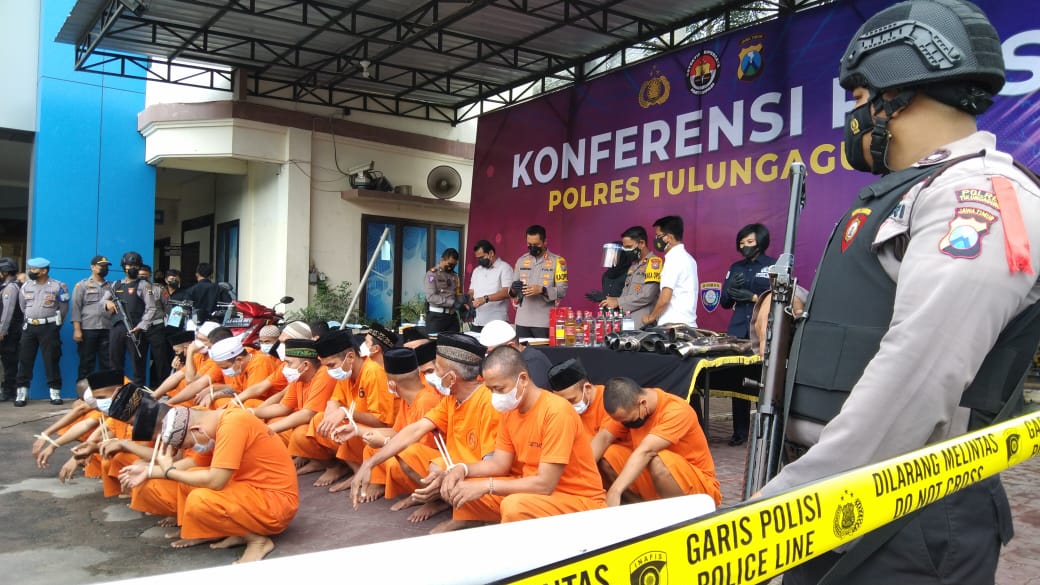 Rilis akhir tahun Polres Tulungagung.