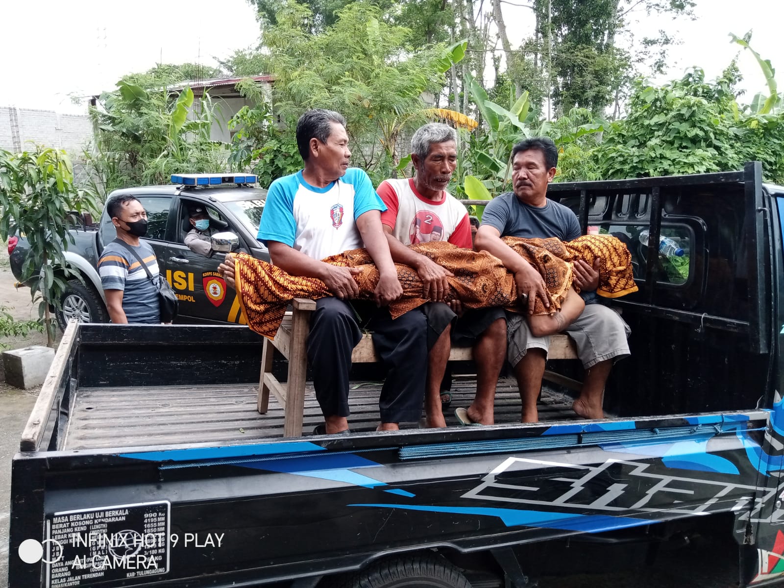 Jenazah korban saat dipulangkan ke rumahnya.