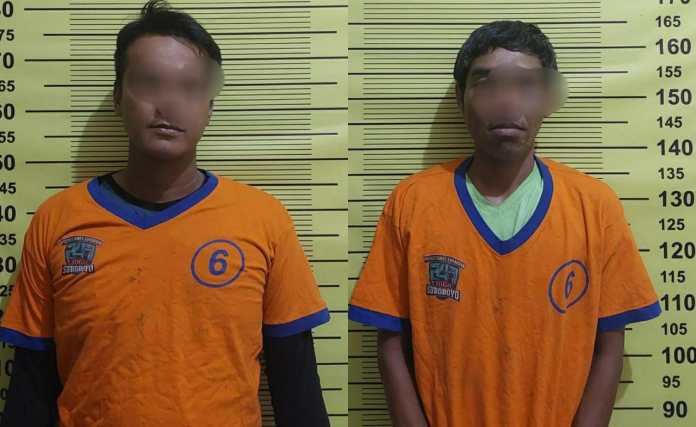 Dua sekawan yang ditangkap polisi.