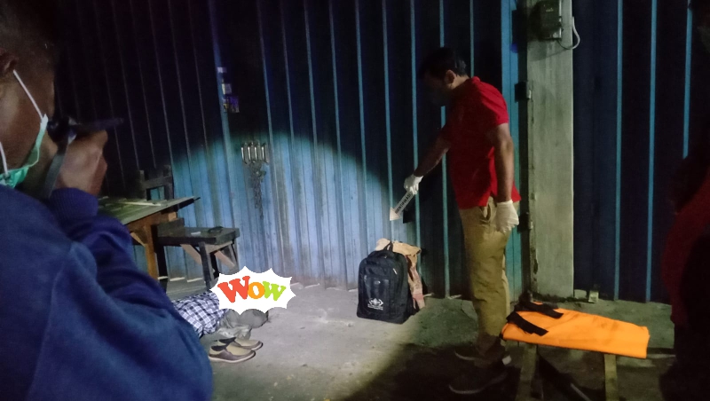 Penemuan mayat di Warkop Wiyung.