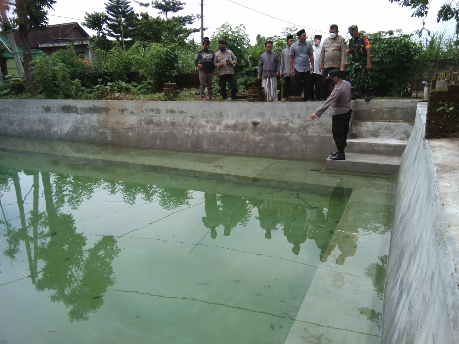 lokasi kolam gurame ditemukannya jasad ke dua korban (ist).