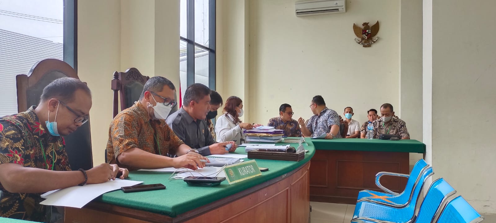 Suasana sidang di Pengadilan Negeri Surabaya