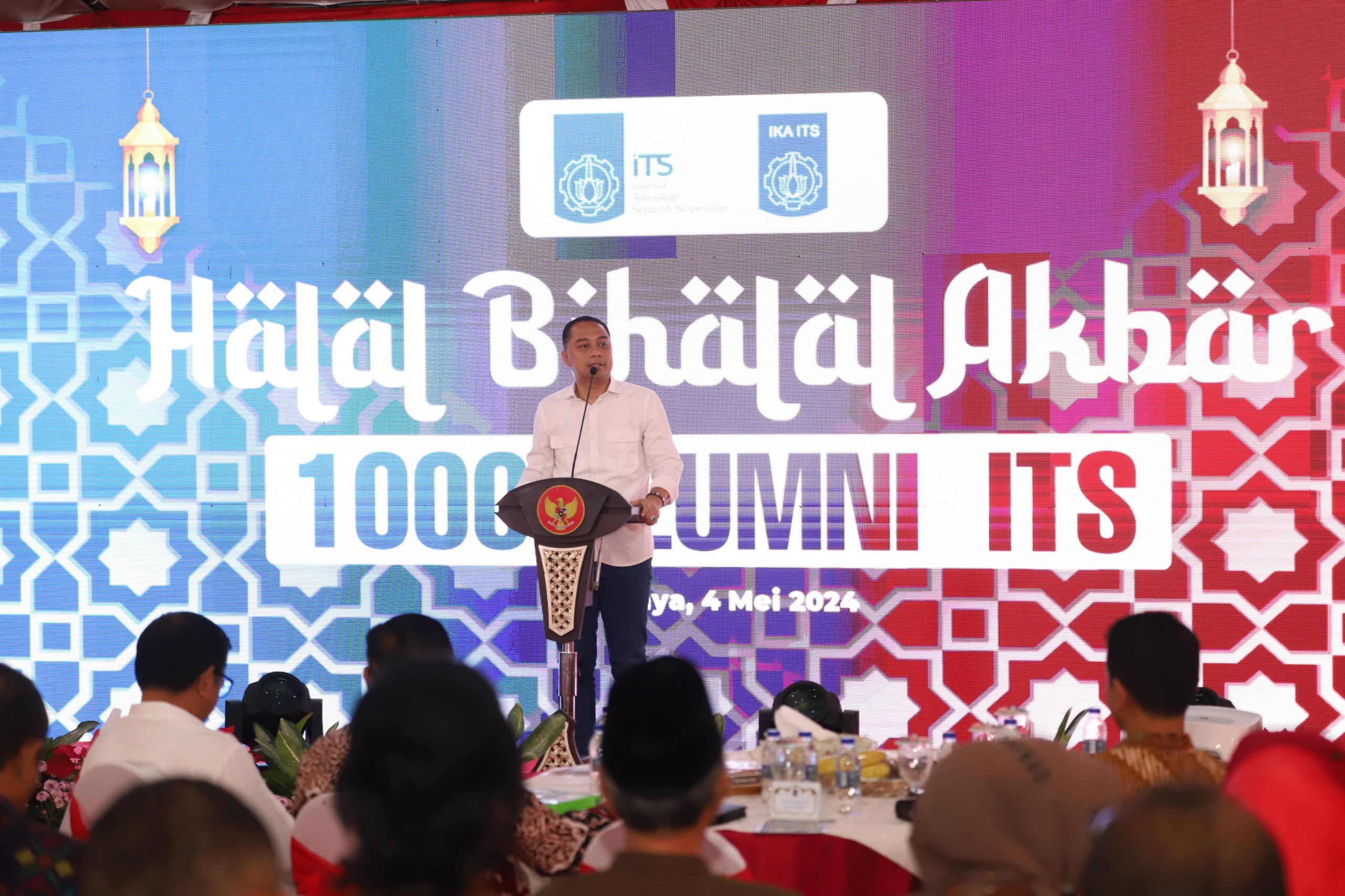 Wali Kota Surabaya Eri Cahyadi menggelar halalbihalal bersama Ikatan Alumni (IKA) Institut Sepupuluh Nopember Surabaya (ITS)