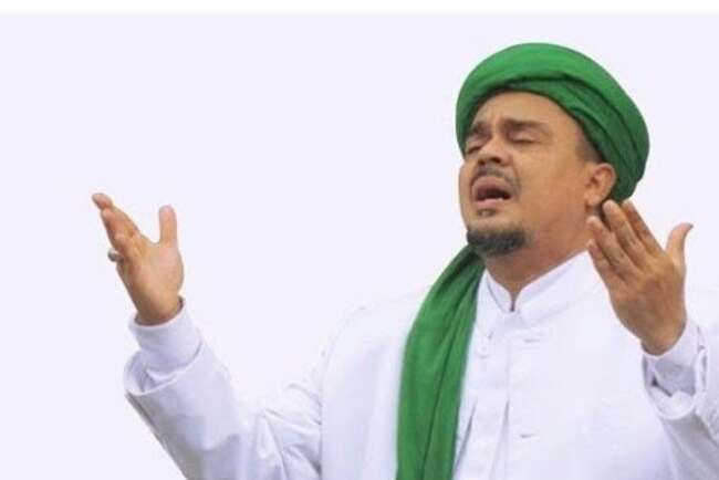 Tersangka kasus penghasutan dan kerumunan Habib Rizieq Shihab (HRS).