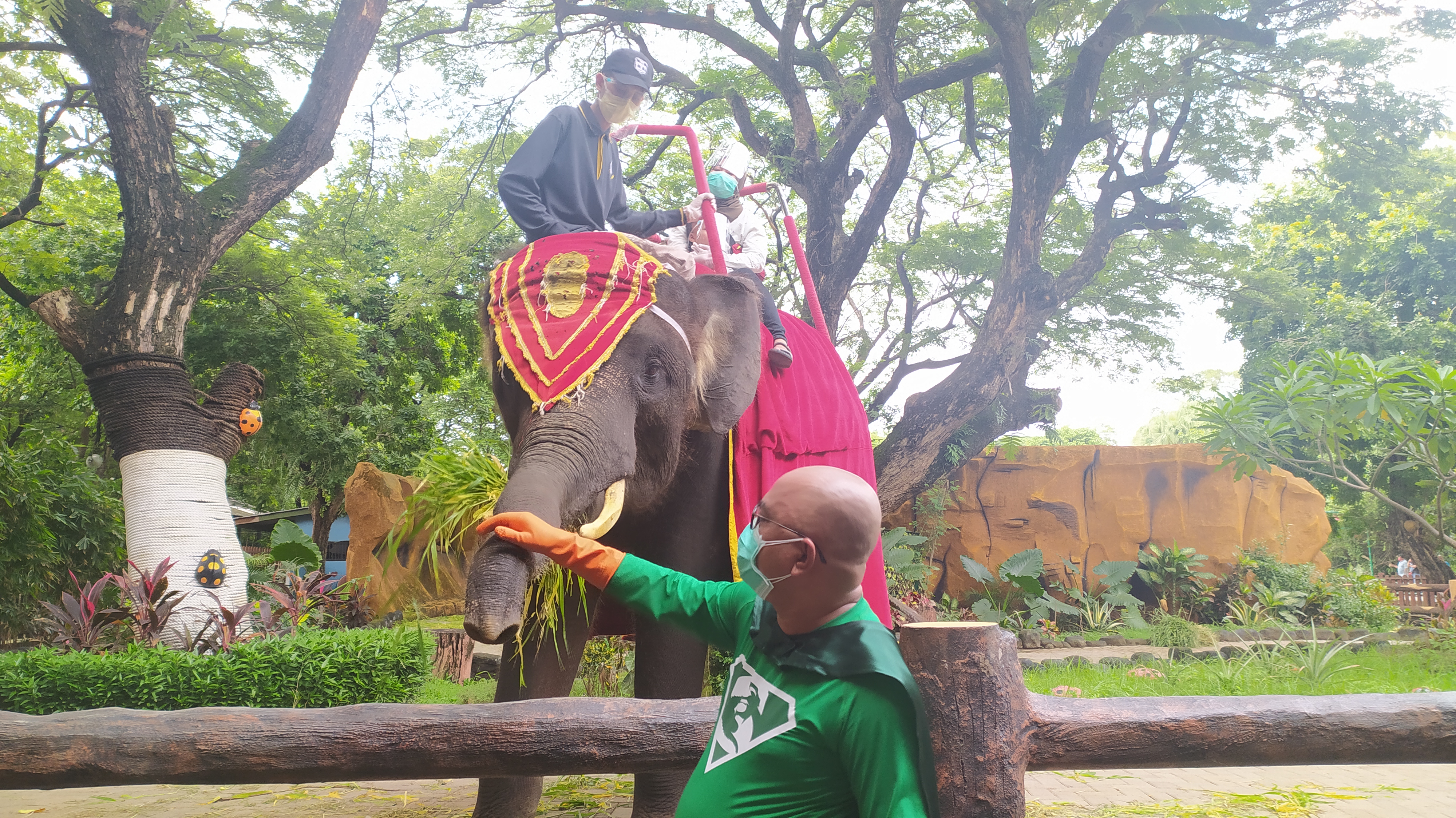 New Man saat berada di Kebun Binatang Surabaya