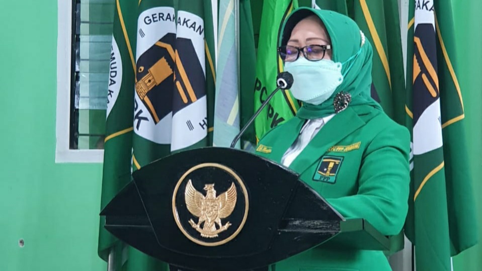 Ketua DPC PPP Jombang Hj Mundjidah Wahab yang juga Bupati Jombang