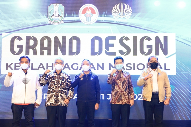 Foto: Wakil Gubernur Jatim Emil Elestianto Dardak Hadir Pada Acara Pembukaan FGD Grand Design Keolahragaan Tahun 2021 yang juga di Hadiri Oleh Kemenpora RI, Di Hotel JW Marriot Surabaya. 