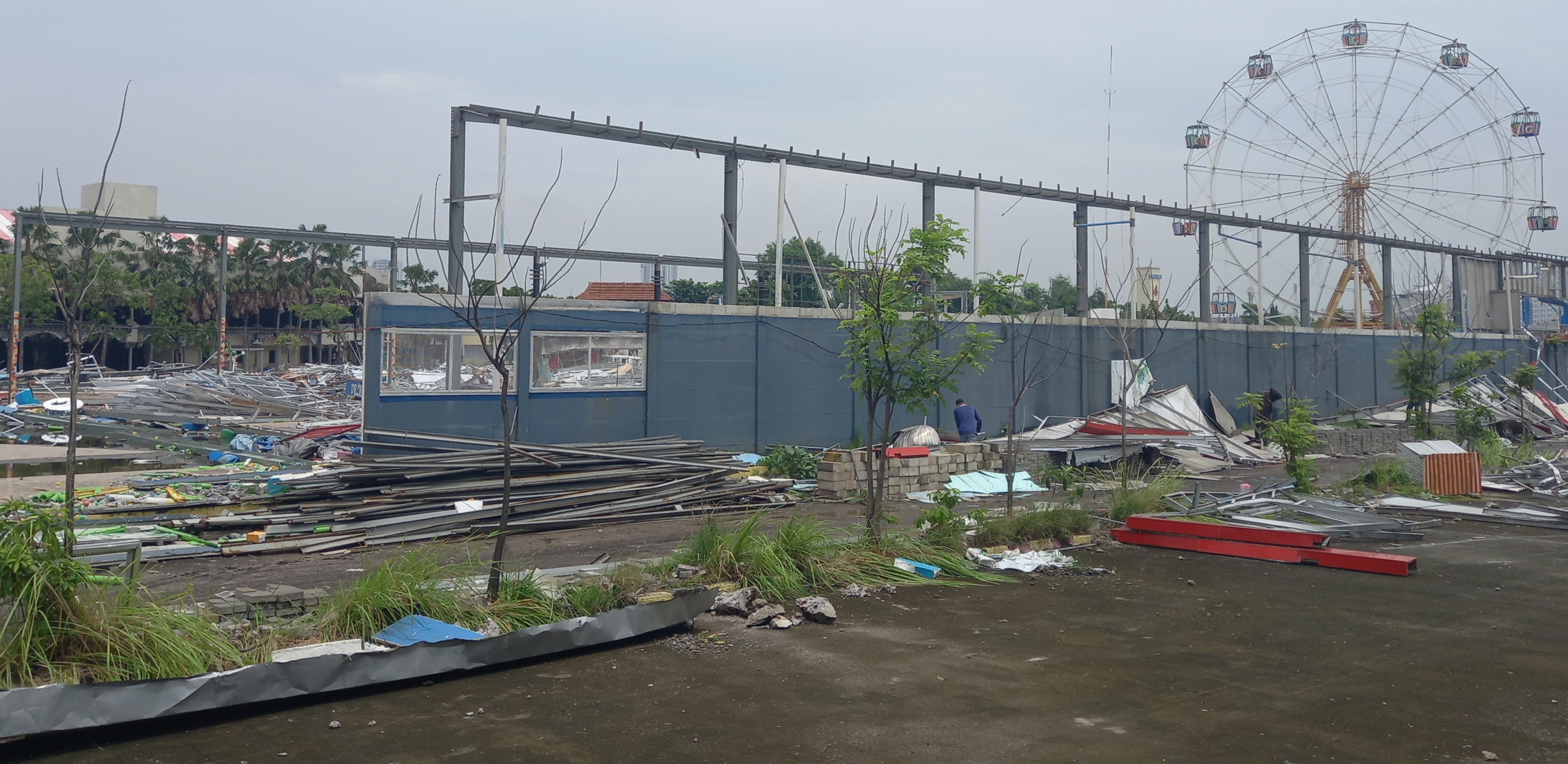Kondisi Surabaya Carnival Park di kawasan Surabaya selatan saat ini.