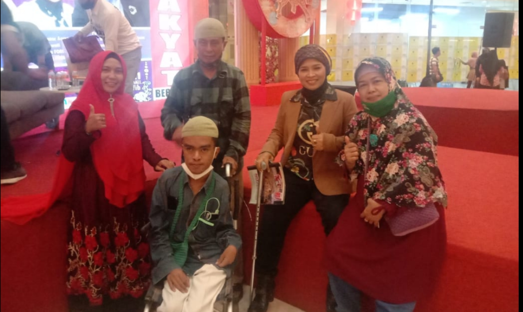Peserta difabel di seminar kiat bisnis di Grandcity Mall, Senin (8/2/2021)