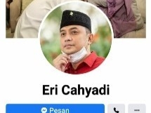 Akun Facebook mencatut nama Eri Cahyadi diduga untuk melakukan penipuan
