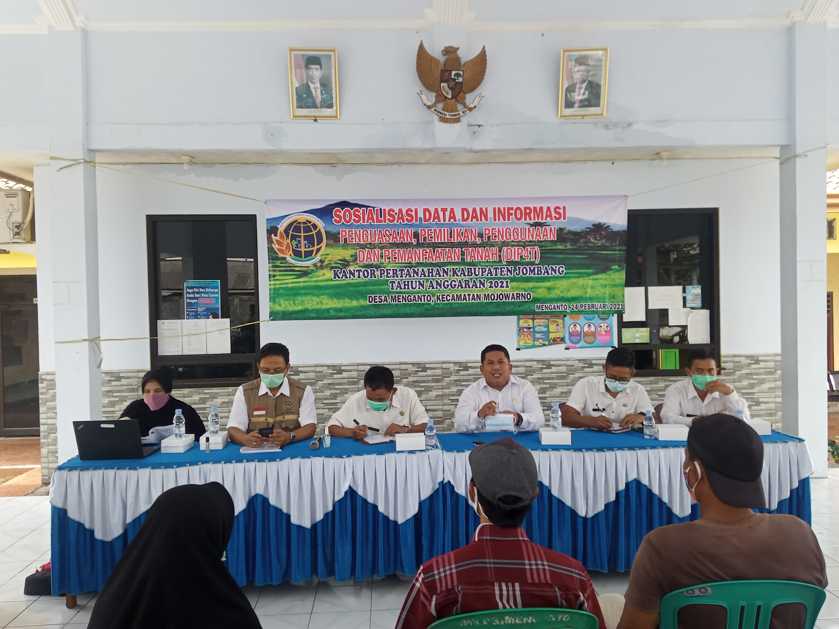 Petugas BPN Jombang melakukan sosialisasi persiapan PTSL
