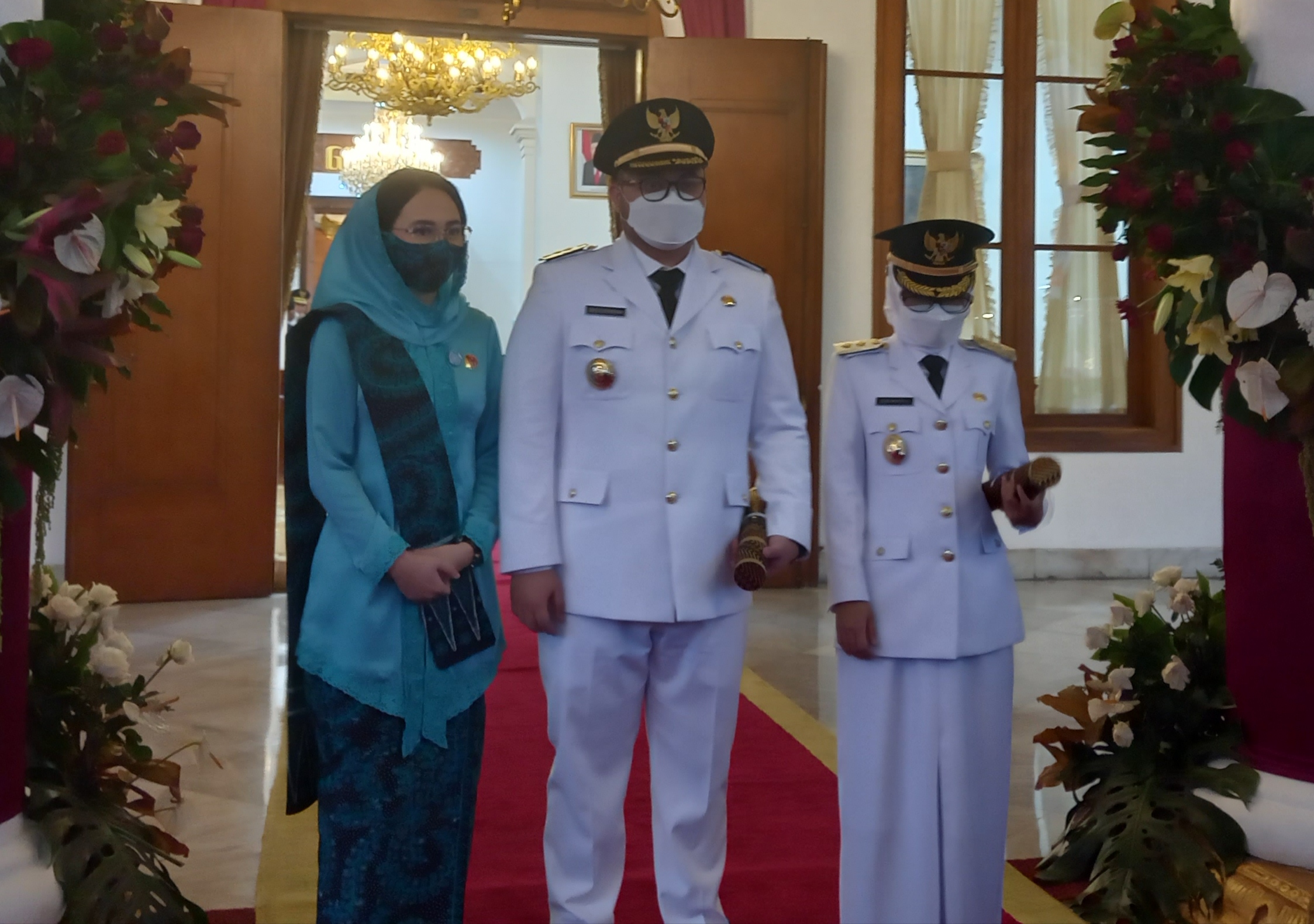 Bupati dan Wakil Bupati Kediri Terpilih, Hanindhito Himawan Permana dan Dewi Mariya Ulfa. 