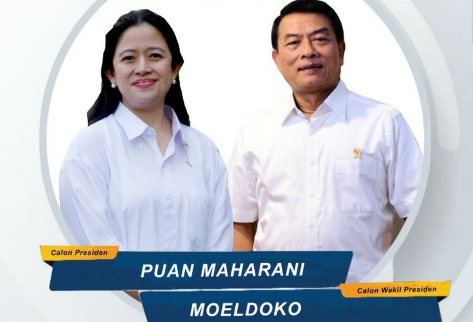 Poster Puan-Moeldoko yang beredar di medsos