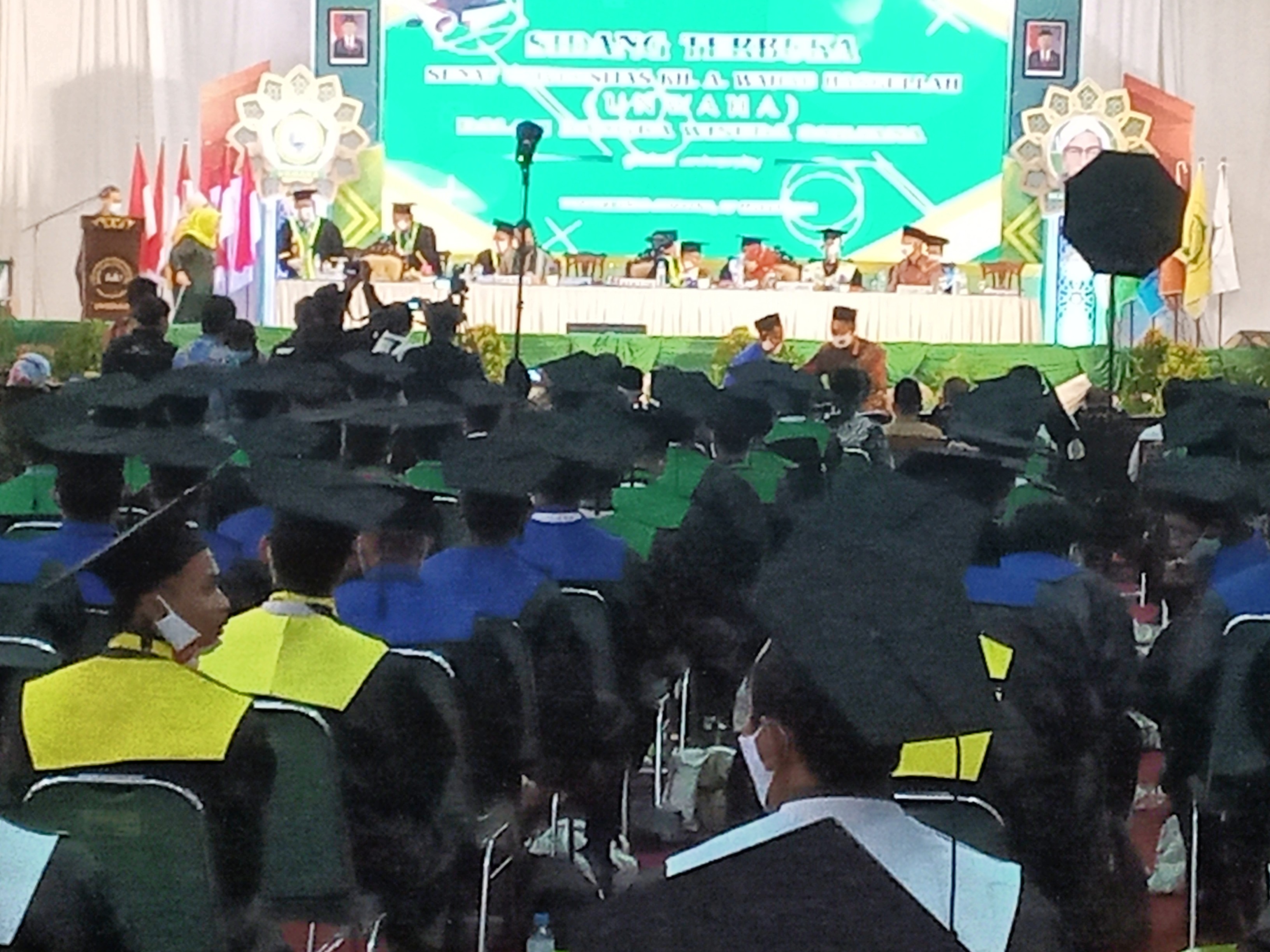 Suasana wisuda di Unwaha Jombang