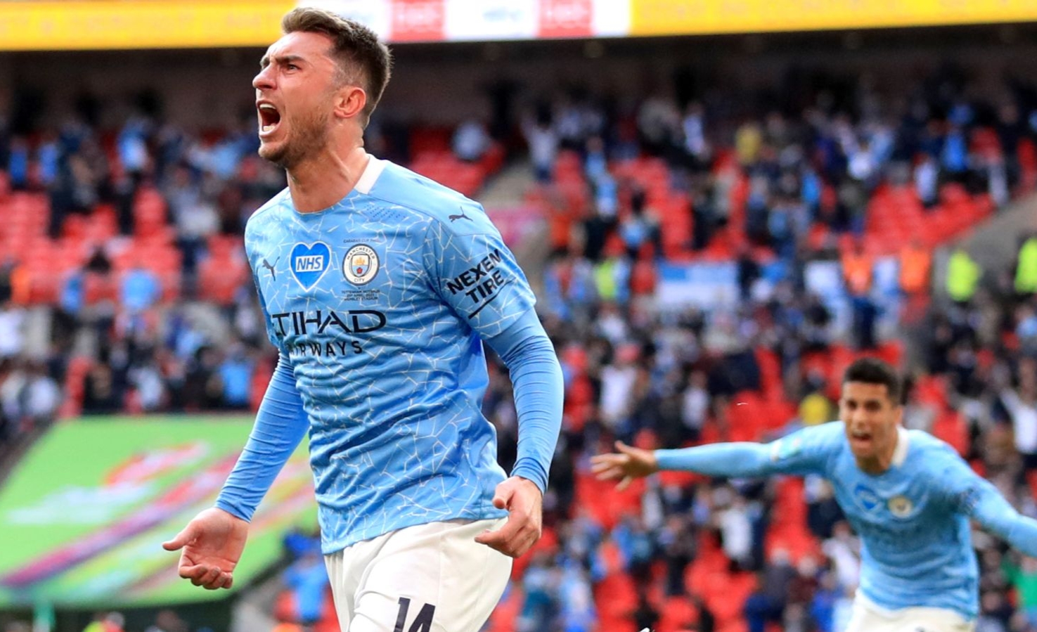 Bek Manchester City, Aymeric Laporte, menjadi bintang saat tim besutan Pep Guardiola ini menjuarai Piala Liga. (Sky Sport)