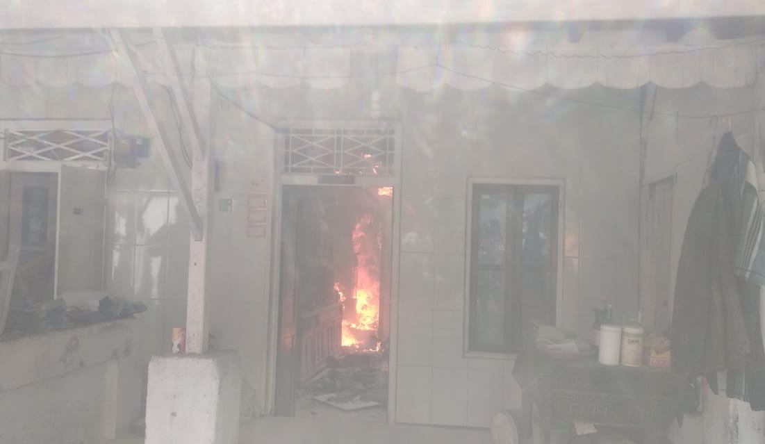 Rumah di Jalam Kedondong Kidul Surabaya terbakar saat ditinggal mudik