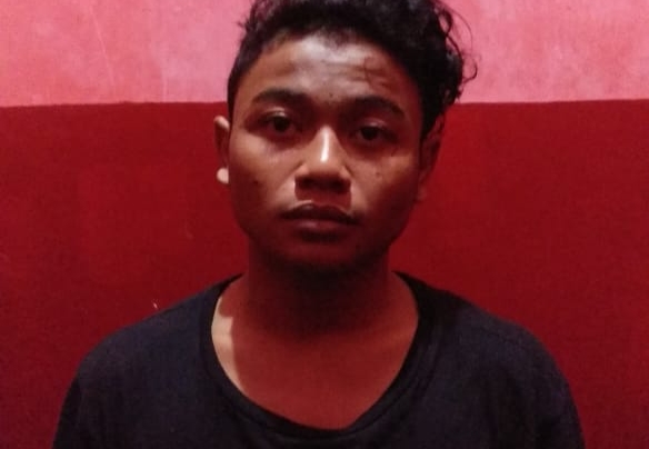 Tersangka Kinan yang ditangkap polisi