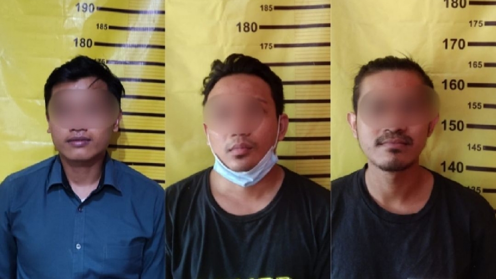 Tiga pelaku pencurian dibekuk Polsek Tambaksari. (Ist)