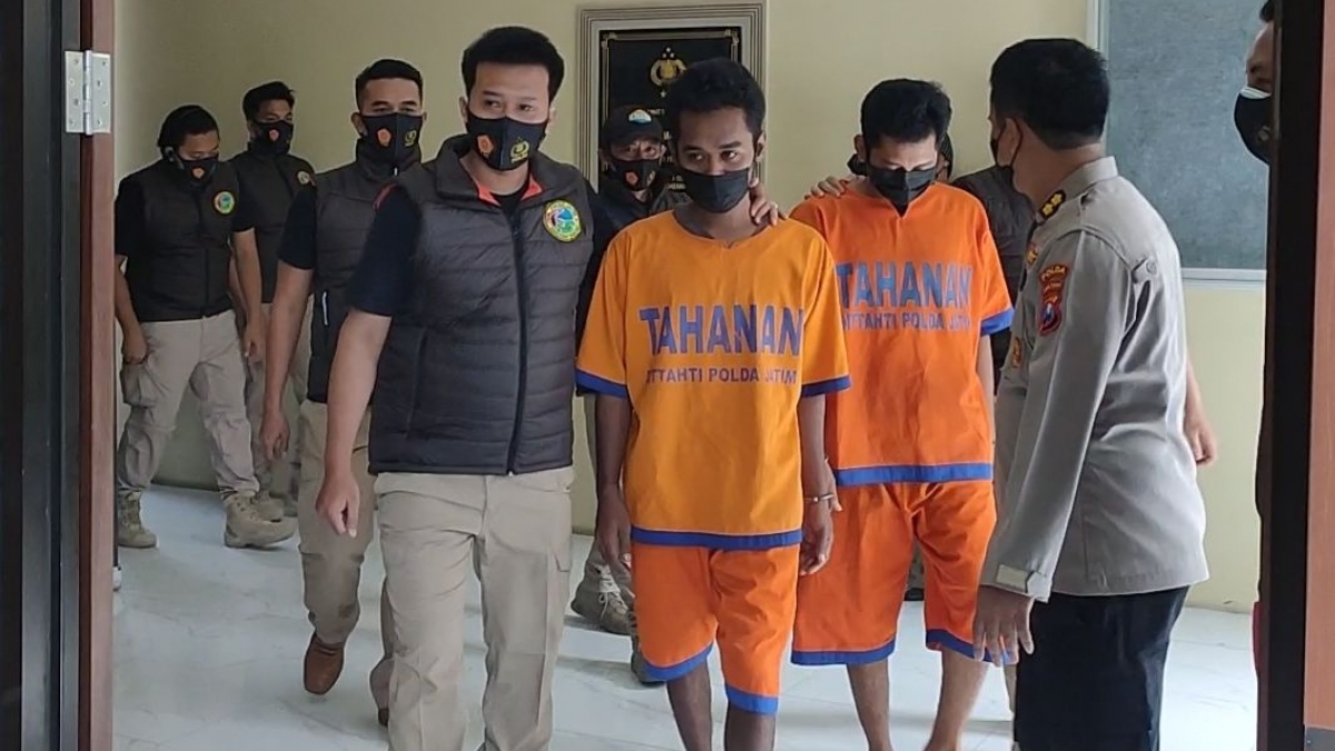 Dua kurir asal Sokobanah yang diamankan.